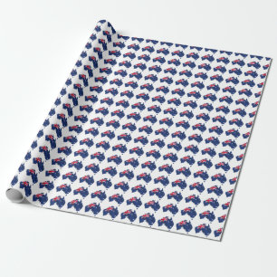 Map Flag Australia Wrapping Paper