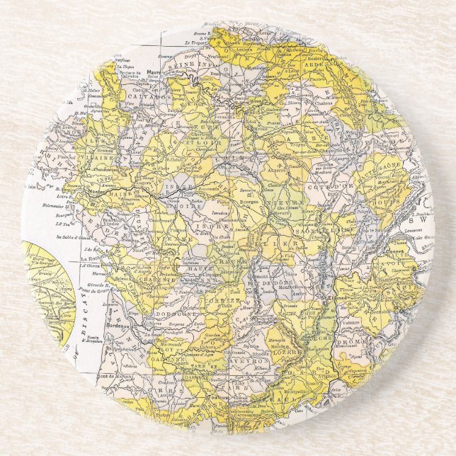 MAP: FRANCE COASTER (Front)