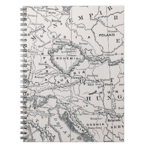 MAP: GERMANY AND AUSTRIA SPIRAL NOTEBOOK