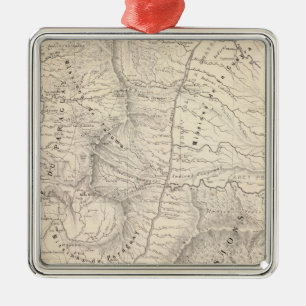 Map hist, Prov Missions, Jesuit institution Metal Tree Decoration