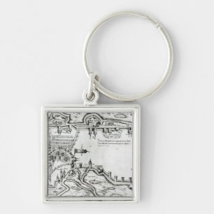 Map illustrating La Rochelle occupied Key Ring
