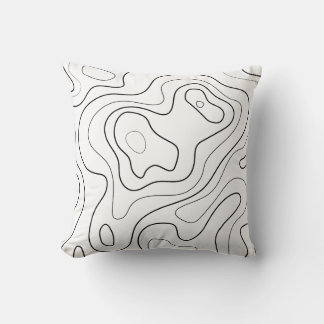 Map-Inspired Throw Pillow