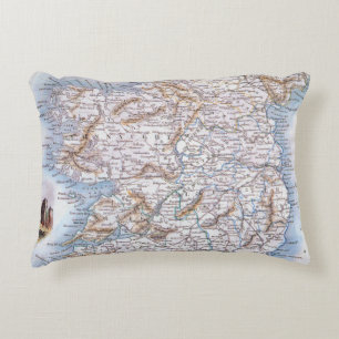 Map: Ireland, 1851 Decorative Cushion