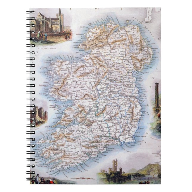 Map: Ireland, 1851 Notebook (Front)