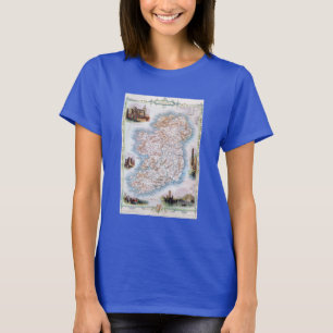 Map: Ireland, 1851 T-Shirt