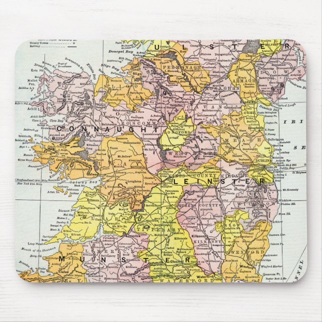 MAP: IRELAND, c1890 Mouse Pad (Front)