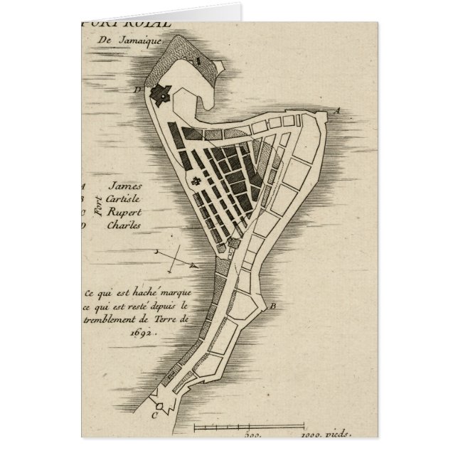 MAP: JAMAICA, 1755 (Front)