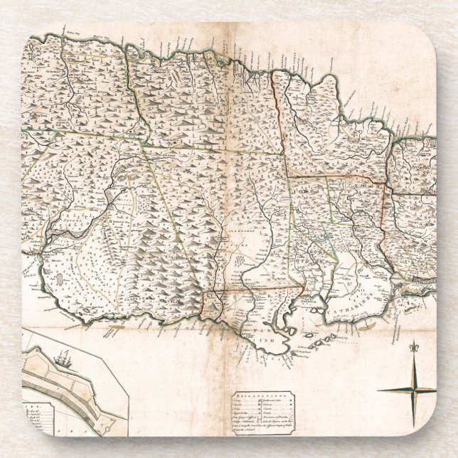 MAP: JAMAICA, 1755 2 COASTER (Front)