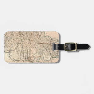 MAP: JAMAICA, 1755 2 LUGGAGE TAG