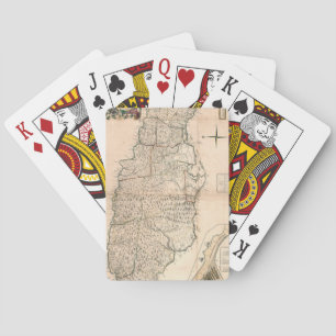 MAP: JAMAICA, 1755 2 PLAYING CARDS