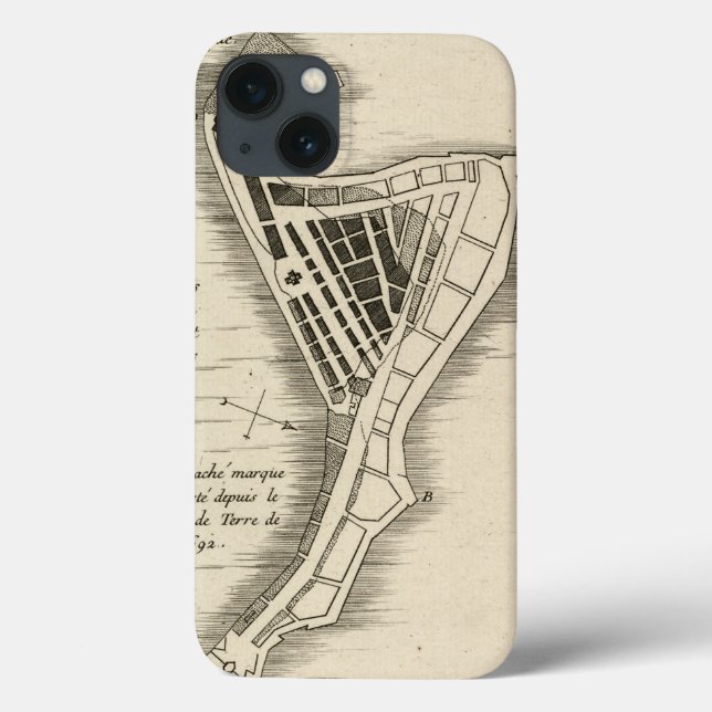 MAP: JAMAICA, 1755 Case-Mate iPhone CASE (Back)
