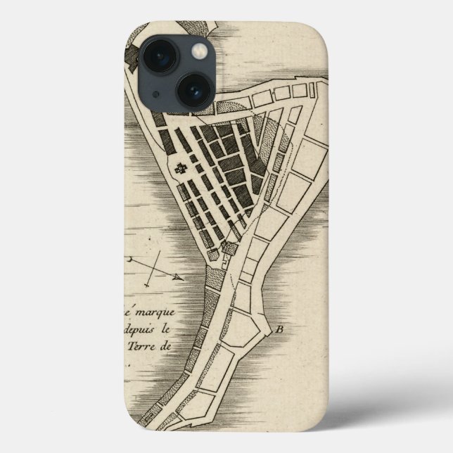 MAP: JAMAICA, 1755 Case-Mate iPhone CASE (Back)