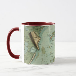 MAP: JAMAICA, 1756 MUG