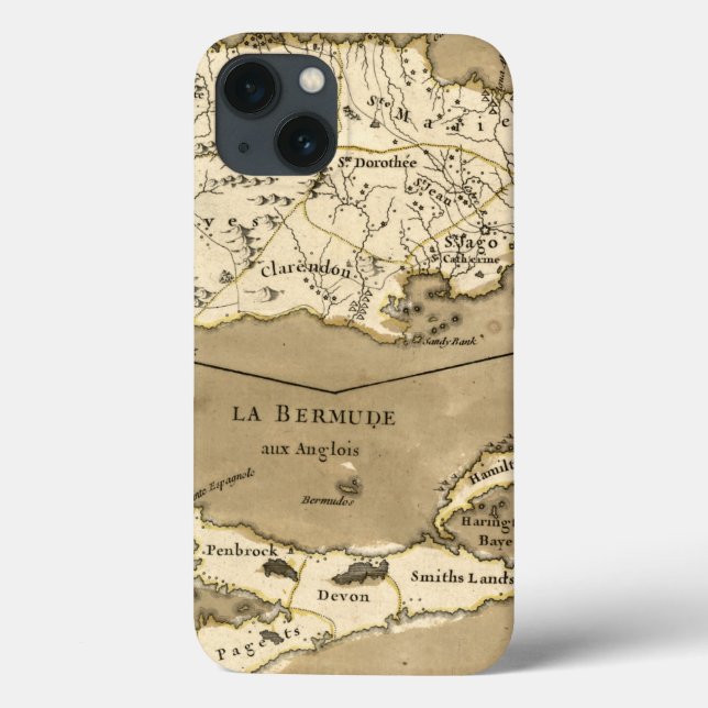 MAP: JAMAICA, 1767 Case-Mate iPhone CASE (Back)