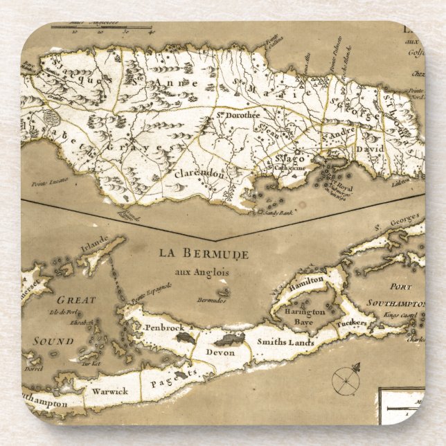 MAP: JAMAICA, 1767 COASTER (Front)