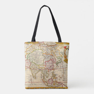 Map L'Asie Dressee Tote Bag