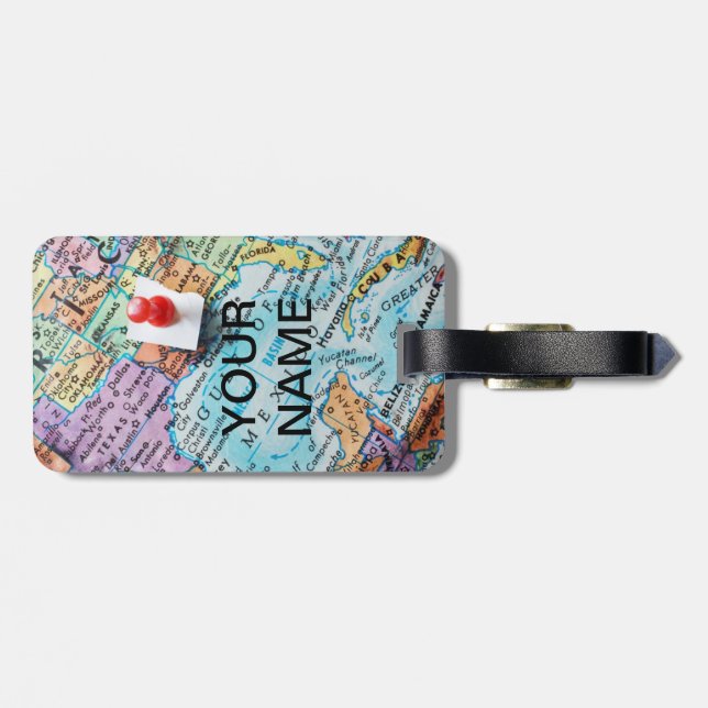 Map Luggage Tag (Back Horizontal)