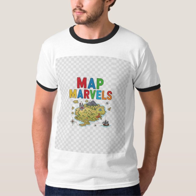 Map Marvels. T-Shirt (Front)
