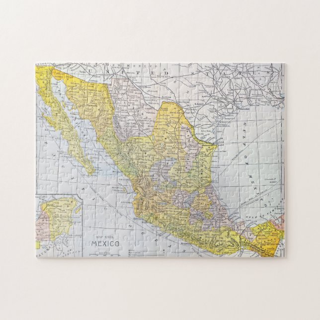 MAP: MEXICO JIGSAW PUZZLE (Horizontal)