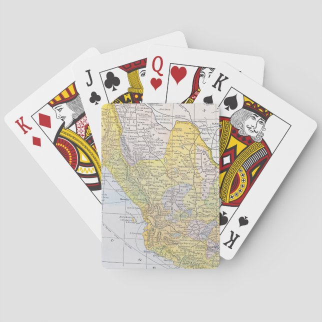 MAP: MEXICO PLAYING CARDS (Back)