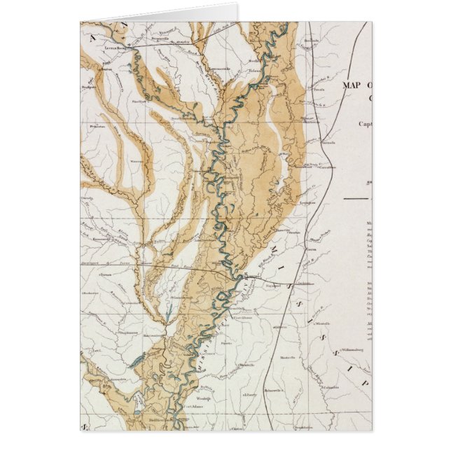 MAP: MISSISSIPPI RIVER, 1861 (Front)