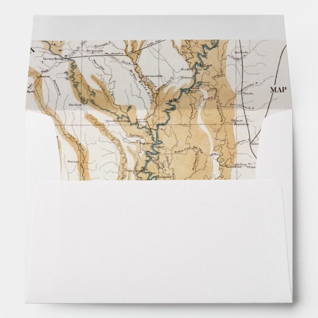 MAP: MISSISSIPPI RIVER, 1861 ENVELOPES (Back (Bottom))