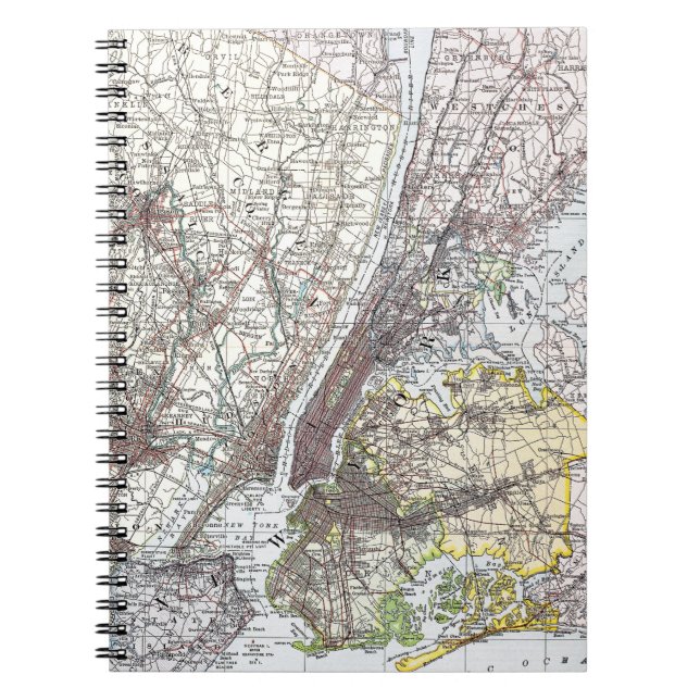 Map: New York Area, 1906 Notebook (Front)