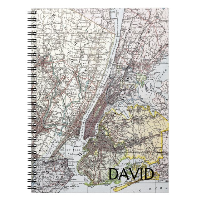 Map: New York Area, 1906 Notebook (Front)