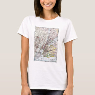 Map: New York Area, 1906 T-Shirt