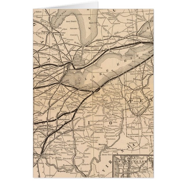 Map New York Central and Hudson River Railroad (Front)
