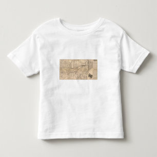 Map New York Central and Hudson River Railroad Toddler T-Shirt
