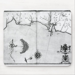 Map No.2 Showing the route of the Armada fleet Mouse Pad