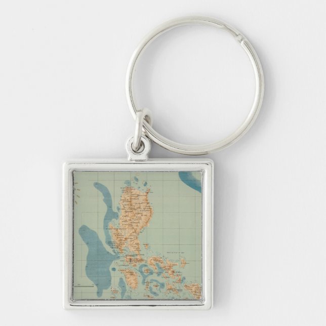 Map No 4 orographic Key Ring (Front)