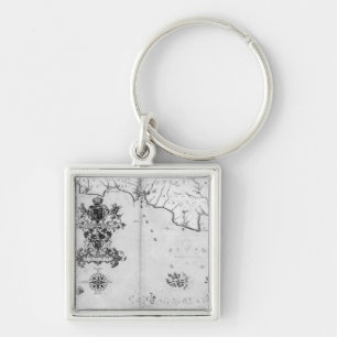 Map No.4 Showing the route of the Armada fleet Key Ring