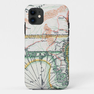 Map: North America, 1742 Case-Mate iPhone Case
