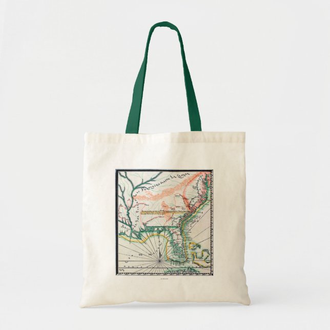 Map: North America, 1742 Tote Bag (Front)
