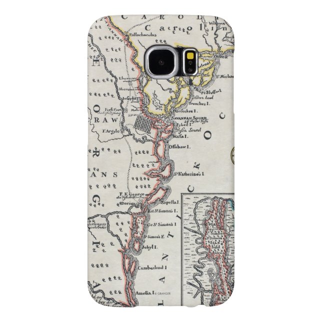Map: North America, C1700 Case-Mate Samsung Galaxy Case (Back)