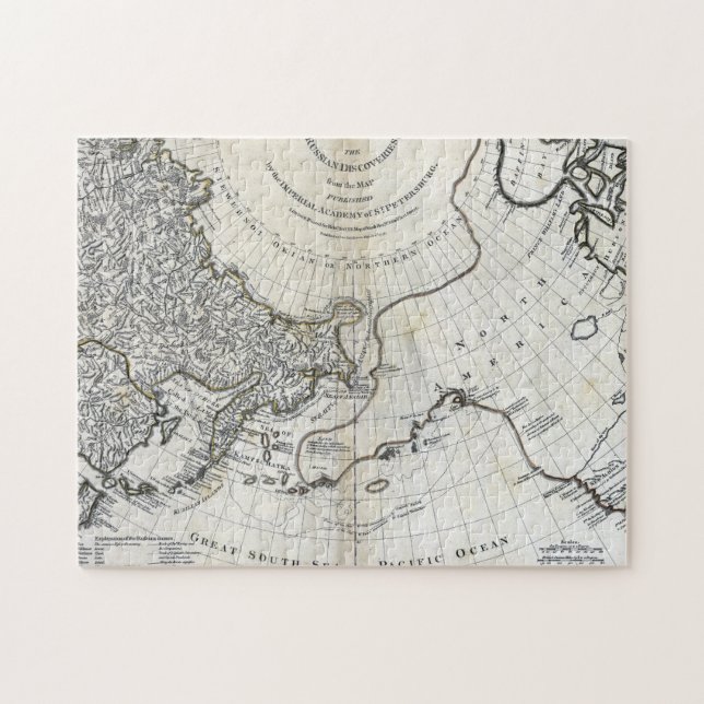 MAP: NORTH PACIFIC JIGSAW PUZZLE (Horizontal)