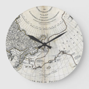 MAP: NORTH PACIFIC LARGE CLOCK