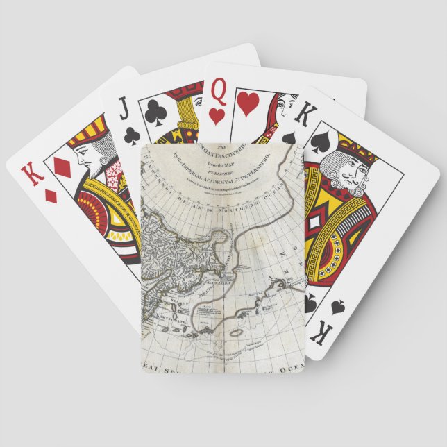 MAP: NORTH PACIFIC PLAYING CARDS (Back)