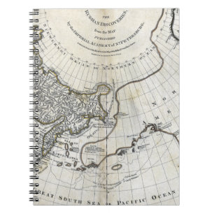 MAP: NORTH PACIFIC SPIRAL NOTEBOOK
