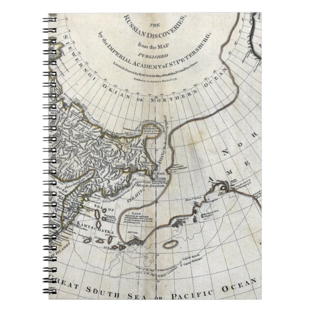 MAP: NORTH PACIFIC SPIRAL NOTEBOOK (Front)