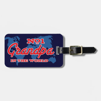 Map Number 1 Grandpa Luggage Tag