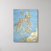 Map of 16th Century Britain & Northern France