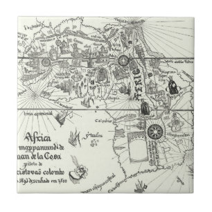 Map of Africa 1500 Tile