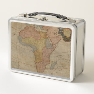 Map of Africa 1700 Metal Lunch Box