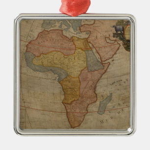 Map of Africa   1700 Metal Tree Decoration
