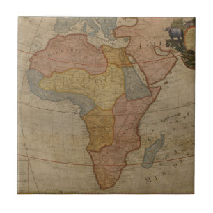 Map of Africa 1700 Tile