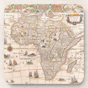 Map of Africa 3 Coaster