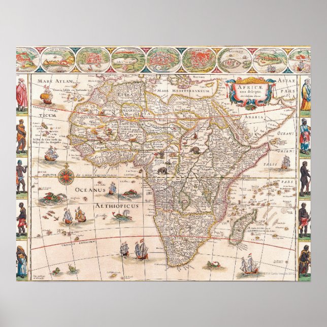 Map of Africa 3 Poster (Front)